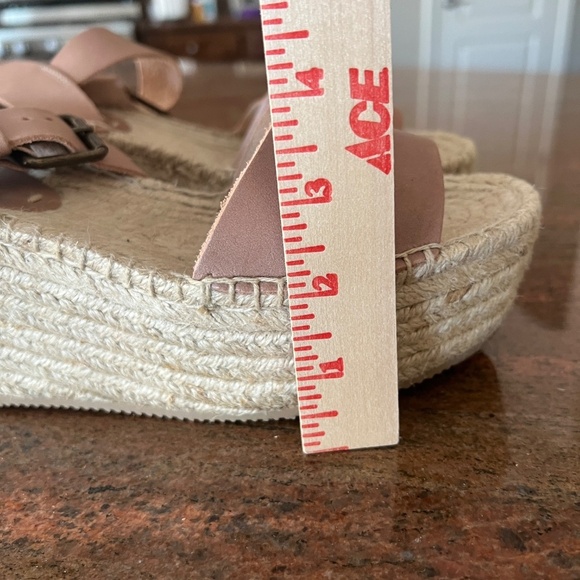 SOLUDOS MINORCA PLATFORM ESPADRILLE SANDAL 9 BLUSH NUDE WEDGE ADJ BUCKLE SUMMER - Picture 13 of 13